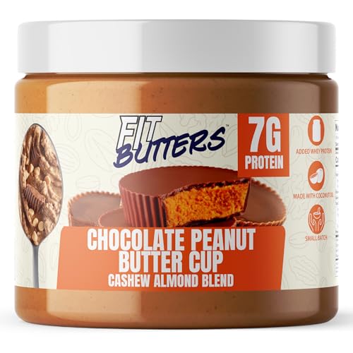 High Protein Nut Butter, Fit Butters Legendary Low Carb Spread mit Whey Protein Isolat (Chocolate Peanut Butter Cup) von FIt Butters