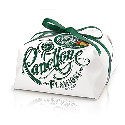 FLAMIGNI, Artisan Panettone Margherita Revisited ohne Sultaninen und Kandierte Zitrusfrüchte, Handverpackte Verpackung, ideales Kuchen als Geschenke, 750g von FLAMIGNI