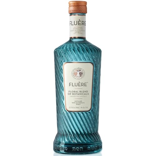 FLUÈRE GIN-ALTERNATIVE Blütenmischung - alkoholfreie destillierte Spirituose mit Wacholder (1 x 0.7 l) von FLUÈRE