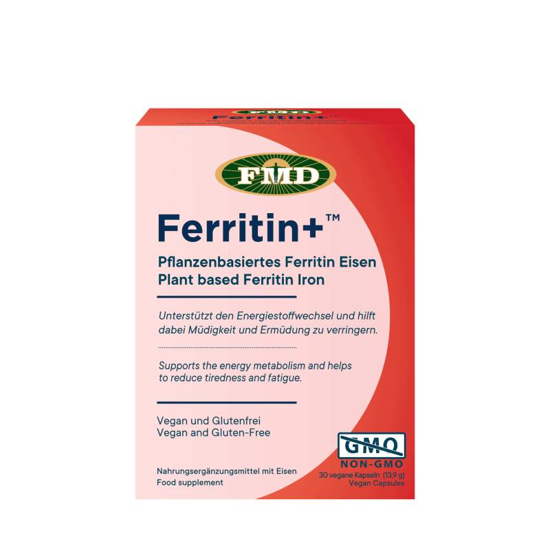 Ferritin+™ 30 Kapseln - Eisen aus pflanzenbasiertem Ferritin - vegan - FMD von FMD