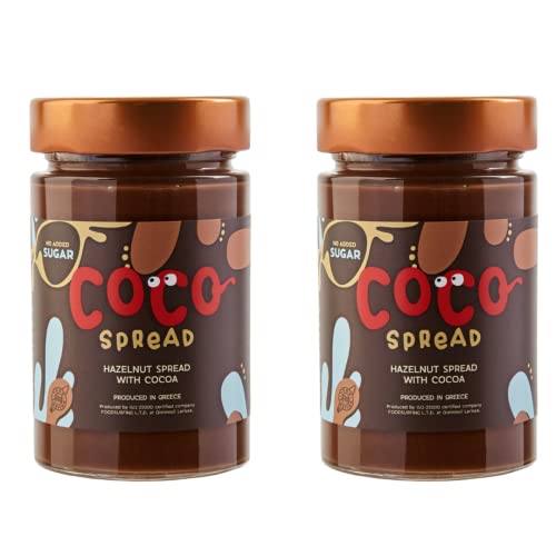 FOOD SURFING - Coco Spread, Haselnuss-Praline mit Kakao und ohne Zuckerzusatz, 2 X 230g von FOOD SURFING