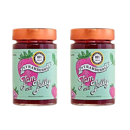 FOOD SURFING JAM&JELLY - Erdbeermarmelade ohne Zuckerzusatz, Fruchtaufstrich, 100% Frucht, 2 x 260g von FOOD SURFING