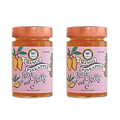 FOOD SURFING JAM&JELLY - Mango-Ananas-Marmelade ohne Zuckerzusatz, Fruchtaufstrich, 100% Frucht, 2 x 260g von FOOD SURFING