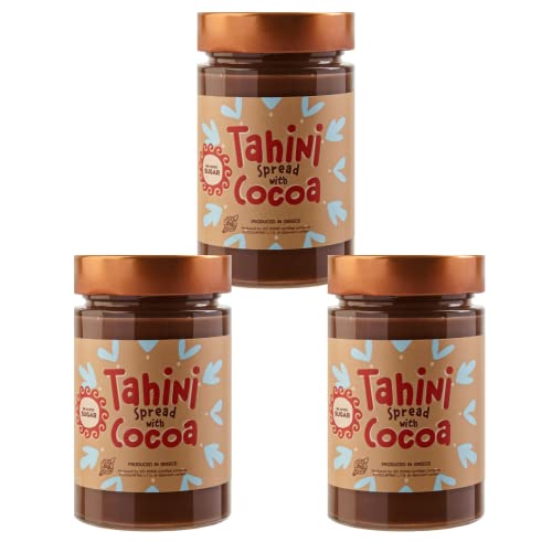 FOOD SURFING Tahini mit Kakao und ohne Zuckerzusatz,3 X 230g von FOOD SURFING