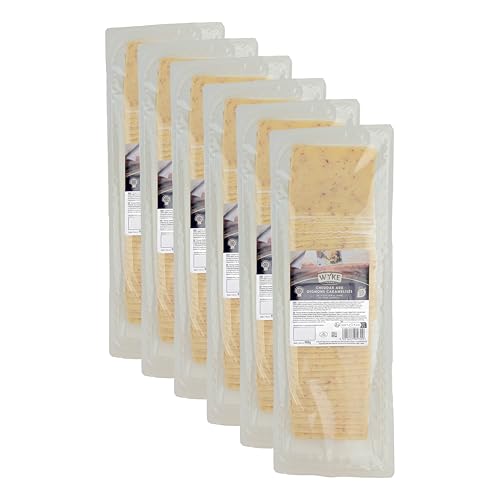 Food-United CHEDDAR-KÄSE mit karamellisierten Zwiebeln Großpackung 38 Scheiben 6x 980g von WYKE Farms cheddar cheese englischer Hartkäse ideal zu Burgern Sandwiches Wraps Pizza Salaten Gratins von FOOD-UNITED