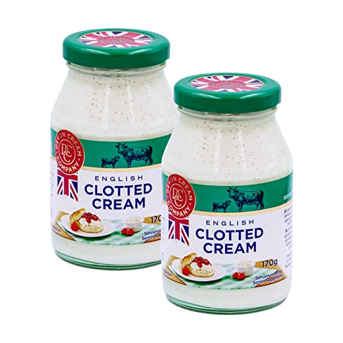 Food-United CLOTTED CREAM 3x 170g englischer Streich-Rahm-Creme im Glass von Coombe-Castle passt zu Cones Apple-Pie-Kuchen Pancakes-Pfannkuchen & Desserts von FOOD-UNITED