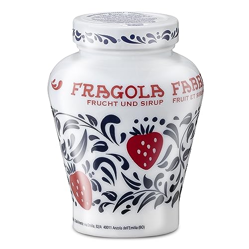 Food-United FRAGOLA 2x600g Opaline | FABBRI 1905 | in Sirup | Halb-Kandiert | Erdbeeren aus Italien | fabbri strawberries in syrop | für Topping Pavlova Dessert Cocktail Drinks Torten Joghurt von FOOD-UNITED