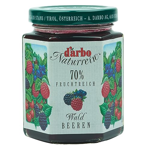 Food-United FRUCHTAUFSTRICH WALDBEERE 4x 200g Glas von DARBO Naturrein Waldbeeren fruchtiger fruit spread passend für Torten Frühstück Kuchen Füllungen Gebäck Waldbeeren-Kuchen (4) von FOOD-UNITED