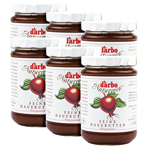 Food-United KONFITÜRE EXTRA Hagebutte 2x 450g Glas von DARBO Naturrein rosehip jam Hagebuttenkonfitüre passend für Gebäckfüllung Torte Crepes Gebäck und als Beilage zu Wildgerichten Rindsbraten (2) von FOOD-UNITED