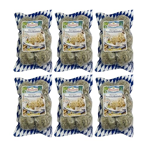 Food-United SEMMELKNÖDEL 6x400g | 36 Stück | echt bayrisch | luftig | locker | aus Bayern von ZIMMERMANN | bayerische Spezialität | traditionelle Suppeneinlage | zu Kartoffelpüree Sauerkraut von FOOD-UNITED