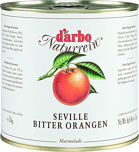 Food-United SEVILLE BITTER ORANGEN MARMELADE 3kg Dose authentisch englischer fruchtiger-Brot-Aufstrich von DARBO höchste Qualität für Füllungen Gebäck Kuchen Plätzchen von FOOD-UNITED