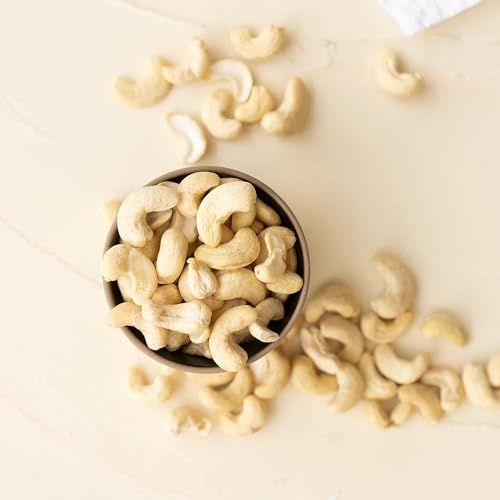 FOODIN Bio Cashewkerne 3kg, Cashewnüsse ausgezeichnete Quelle für Protein und ungesättigte Fette, 100% biologisch, glutenfrei und vegan (6 x 500g) von FOODIN