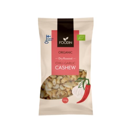 FOODIN Chili-Knoblauch-Cashewkerne, bio, 120 g von FOODIN