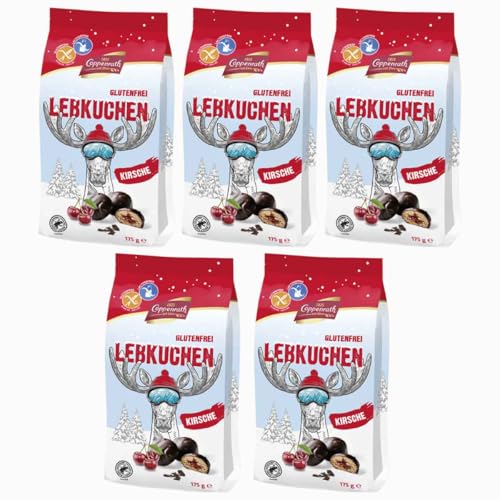 Coppenrath Coool-Times Lebkuchen Kirsche glutenfrei und laktosefrei (5 x 175 g) von FOOODY 4U SINCE 2020 DEIN ONLINE KIOSK