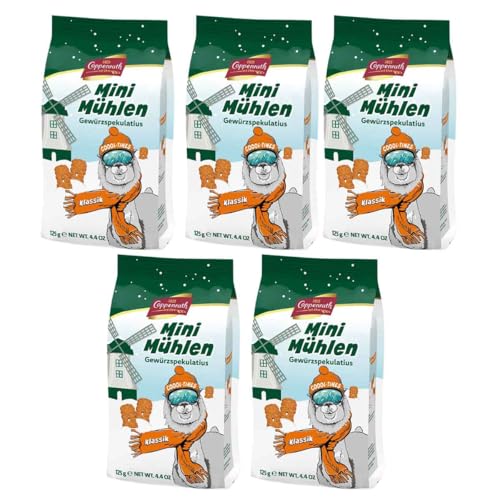 Coppenrath Mini Mühlen Gewürzspekulatius Klassik 5 x 125 g von FOOODY 4U SINCE 2020 DEIN ONLINE KIOSK