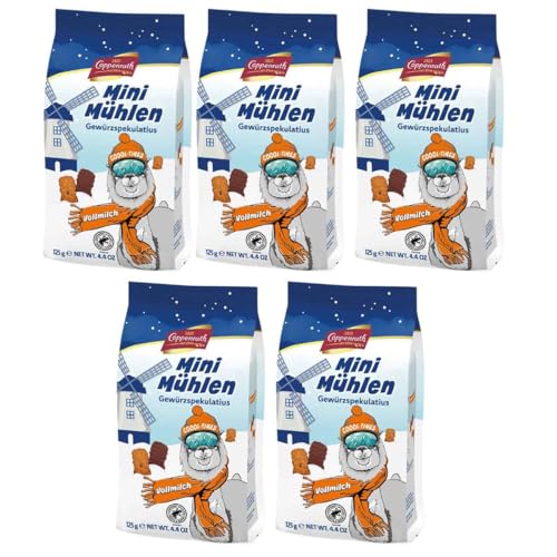 Coppenrath Mini Mühlen Gewürzspekulatius Vollmilch (5 x 125 g) von FOOODY 4U SINCE 2020 DEIN ONLINE KIOSK