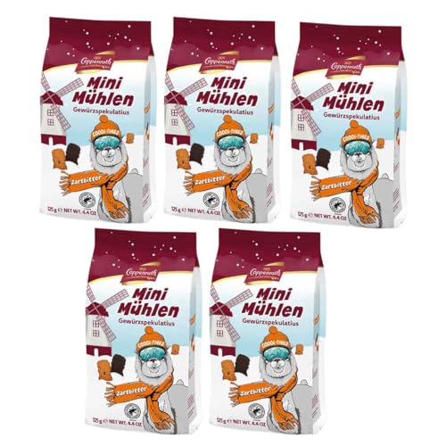 Coppenrath Mini Mühlen Gewürzspekulatius Zartbitter 5 x 125 g von FOOODY 4U SINCE 2020 DEIN ONLINE KIOSK