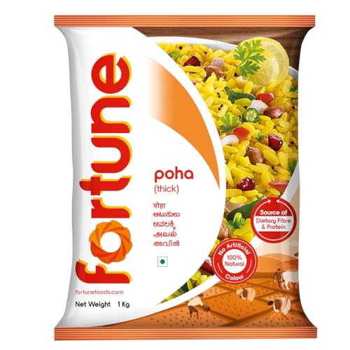 Fortune Poha/Powa/Flacher Reis – dick (1 kg) von FORTUNE