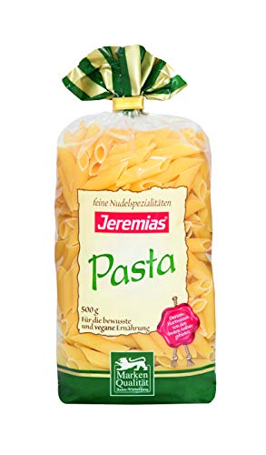 Jeremias Penne, Pasta - Hergestellt mit reinem Hartweizengrieß, 4er Pack (4 x 500 g Beutel) von FOXCUP