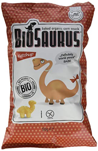 Organique BioSaurus Ketchup Babe, der knusprige Maissnack, 6er Pack (6 x 50 g) von FOXCUP