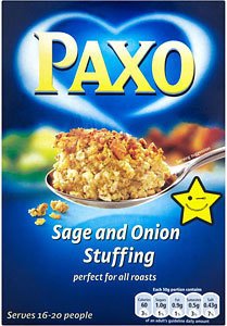 Paxo Sage & Onion Stuffing 340g - Bratenfüllung mit Salbei und Zwiebeln von FOXCUP