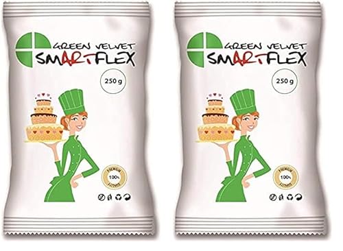 SmartFlex Fondant Green Velvet, 250 g (Packung mit 2) von FOXCUP