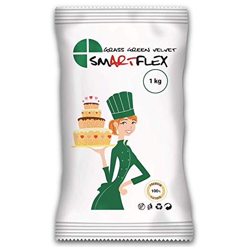 Smartflex Grasgrün Velvet 1kg - Ausrollfondant von FOXCUP