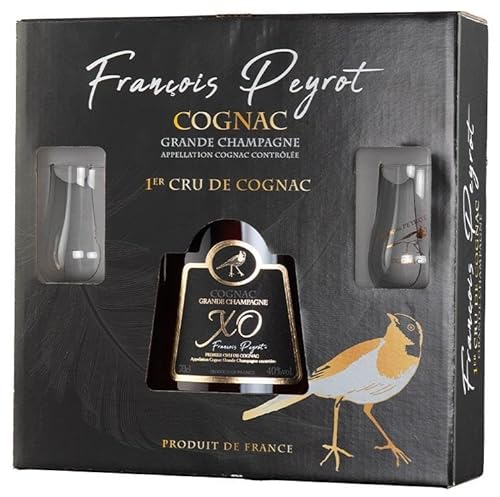 FRANCOIS PEYROT COGNAC XO EXTRA ALT GRANDE FEINER CHAMPAGNER 70 CL VERPACKUNG MIT 2 GLÄSERN von FRANCOIS PEYROT