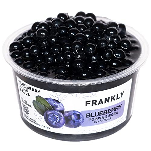 FRANKLY Popping Boba - Für Bubble Tea, Joghurt, Kuchen und Desserts (Heidelbeere, 450g) von FRANKLY