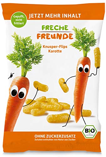 Freche Freunde Bio Knusper-Flips, Karotte, 30 g von FRECHE FREUNDE