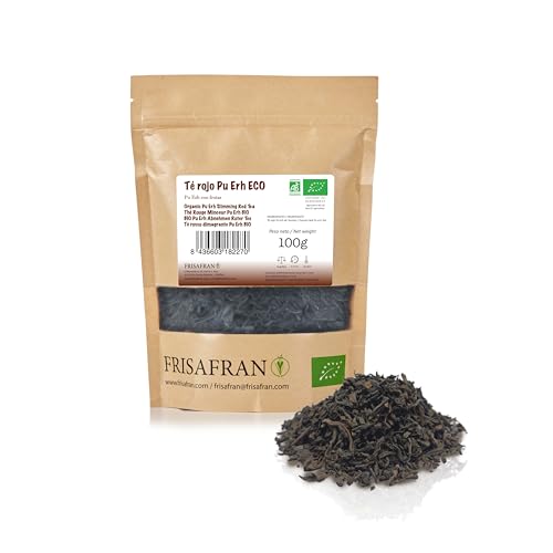 FRISAFRAN – Bio | Pu | Erh | Rottee zum Abnehmen in großen Mengen | Anti | Stress | Energizer | 100g | Roter Tee | Rote Tee | Roter Tee Zum Abnehmen | Pu Erh Tee Abnehmen | Puh Erh Tee Bio von FRISAFRAN