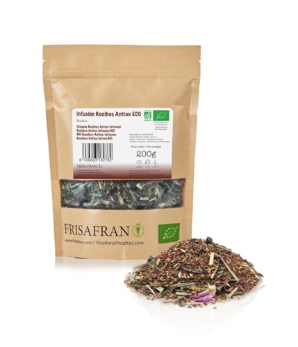 FRISAFRAN – Bio | Rooibos | Antioxidans | Aufguss in großen Mengen | nahrhaft | feuchtigkeitsspendend | 200g | Rooibos | Yogi Tee | Rooibos Tee | Pure Tee | Zimt Tee | Pure Tea | Roiboos von FRISAFRAN