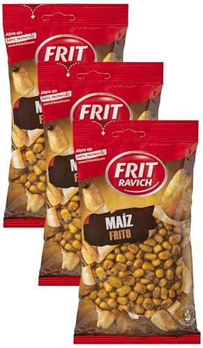 Frit Ravich Maiz Frito y Salado 200 gr. | Geröstete und gesalzener Maiskörner (Packung mit 3) von FRIT RAVICH