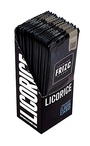 FRIZC Aromakarten zum Aromatisieren, Licorice, 25 Karten pro Box 3 Boxen (75 Karten) von FRIZC