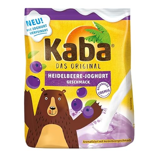 Kaba Das Original Getränkepulver mit Joghurt verfeinert – Limited Edition (6 x 400g, Heidelbeere-Joghurt) – Fruchtig-Cremiger Genuss mit Heidelbeeren, Ideal für Smoothies und Desserts von FROG.coffee