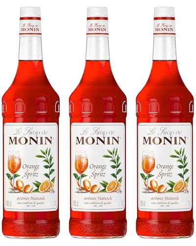 Monin Sirup Orange Spritz (3 x 1,0 L) 3er Pack | Sommergetränk | Erfrischendes Aroma | Cocktails | Limonaden von FROG.coffee