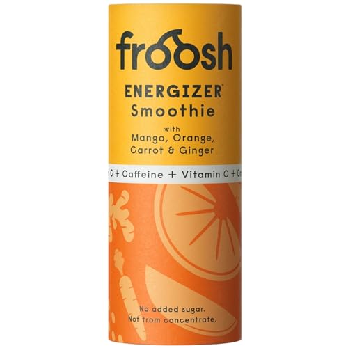 Froosh Energizer Functional Smoothie Mango, Orange, Karotte & Ingwer ~ 235 ml in der Pappdose von FROOSH