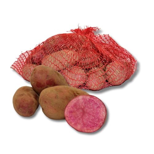 FRUCHTVERSAND24® Speisekartoffeln Rote Emmalie, 10kg, vorwiegend festkochend, rote glatte Schale mit rotem Fleisch, Handelsklasse EXTRA, Lüneburger Heide, unbehandelt und ungewaschen von FRUCHTVERSAND24