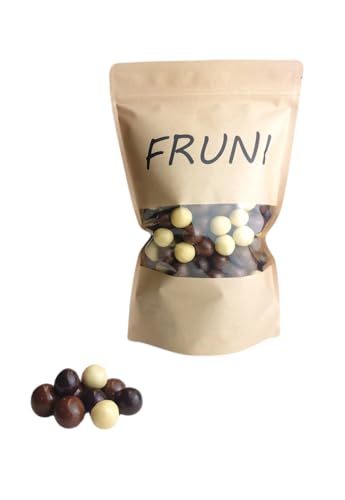 FRUNI Schoko Haselnuss Mix | Haselnüsse in Vollmilch-, Zartbitter und weißer Schokolade (1000g) von FRUNI