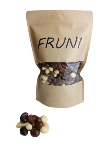 FRUNI Schoko Knabbermischung | Früchte und Nüsse in Schokolade (500g) von FRUNI