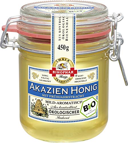 Bihophar Bio Akazien Honig mild aromatisch flüssig im Glas 450g von FÜRSTEN