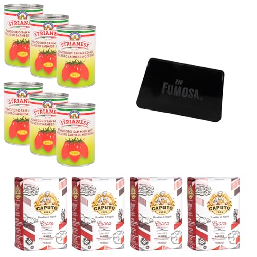 FUMOSA X Caputo & Strianese Pizza-Kit »Pizza Refill« | Pizzamehl | Semola | San Marzano Tomaten DOP | Pizza Zutaten (Pizza Refill (11-tlg.)) von FUMOSA