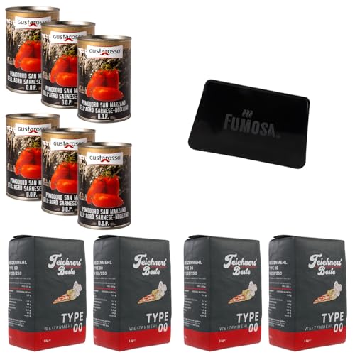 FUMOSA X Teichners' Beste & Gustarosso Pizza-Kit »Pizza Refill« | Pizzamehl | San Marzano Tomaten DOP | Pizza Zutaten (Pizza Refill (11-tlg.)) von FUMOSA