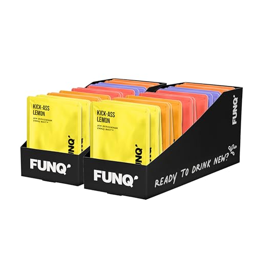 FUNQ' Energy Shots Mixed 30er Pack mit allen Sorten, natürlicher Energy Drink Mix-Sirup mit Koffein, Vitaminen und Mineralien, wenig Zucker, ohne Taurin und zero Süßstoffe von FUNQ´