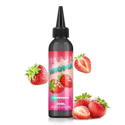 FURUN Erdbeere Aromakonzentrat 20ml Hochdosiertes Lebensmittelaroma in 120ml Flasche, einfaches mischen, zum Kochen zum Backen, in Lebensmitteln & Getränken von FURUN