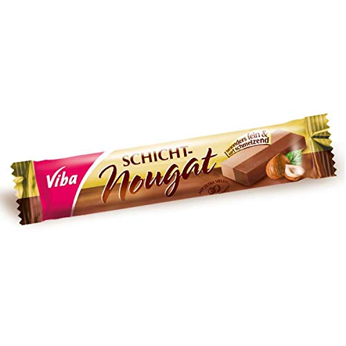 5x Viba Schicht Nougat Stange (0,2 kg) von ostprodukte-versand