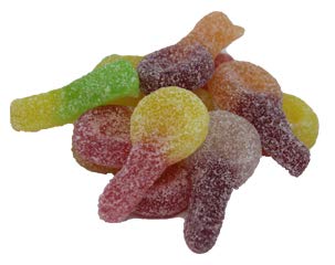 Fruchtgummi saure Fruit Dummies ohne Gelatine Laktosefrei 2500g von Faam