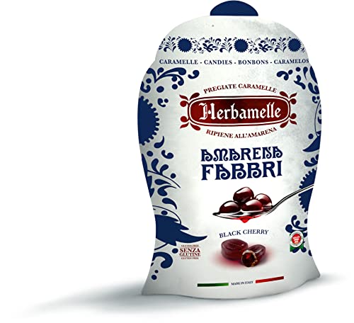 FABBRI 1905 - Amarena Kirschen Lutschbonbons 75g. Bonbons mit Amarena Geschmack von Fabbri 1905