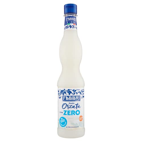 FABBRI 1905 - Orzata Zero Sirup. Natürlicher Orzata-Geschmack, zuckerfrei für erfrischende Getränke, zum Garnieren von Eis oder zum Verfeinern von Koch- und Backrezepten, 560ml von Fabbri 1905