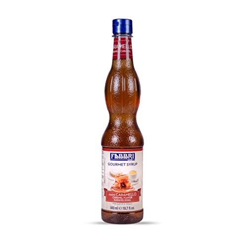 FABBRI 1905 - Karamell-Sirup | Fabbri Sirup mit natürlichem Karamell-Aroma. Zum mixen in Getränken, als Topping auf Eis oder zum backen und kochen. | Inhalt: 560ml von Fabbri